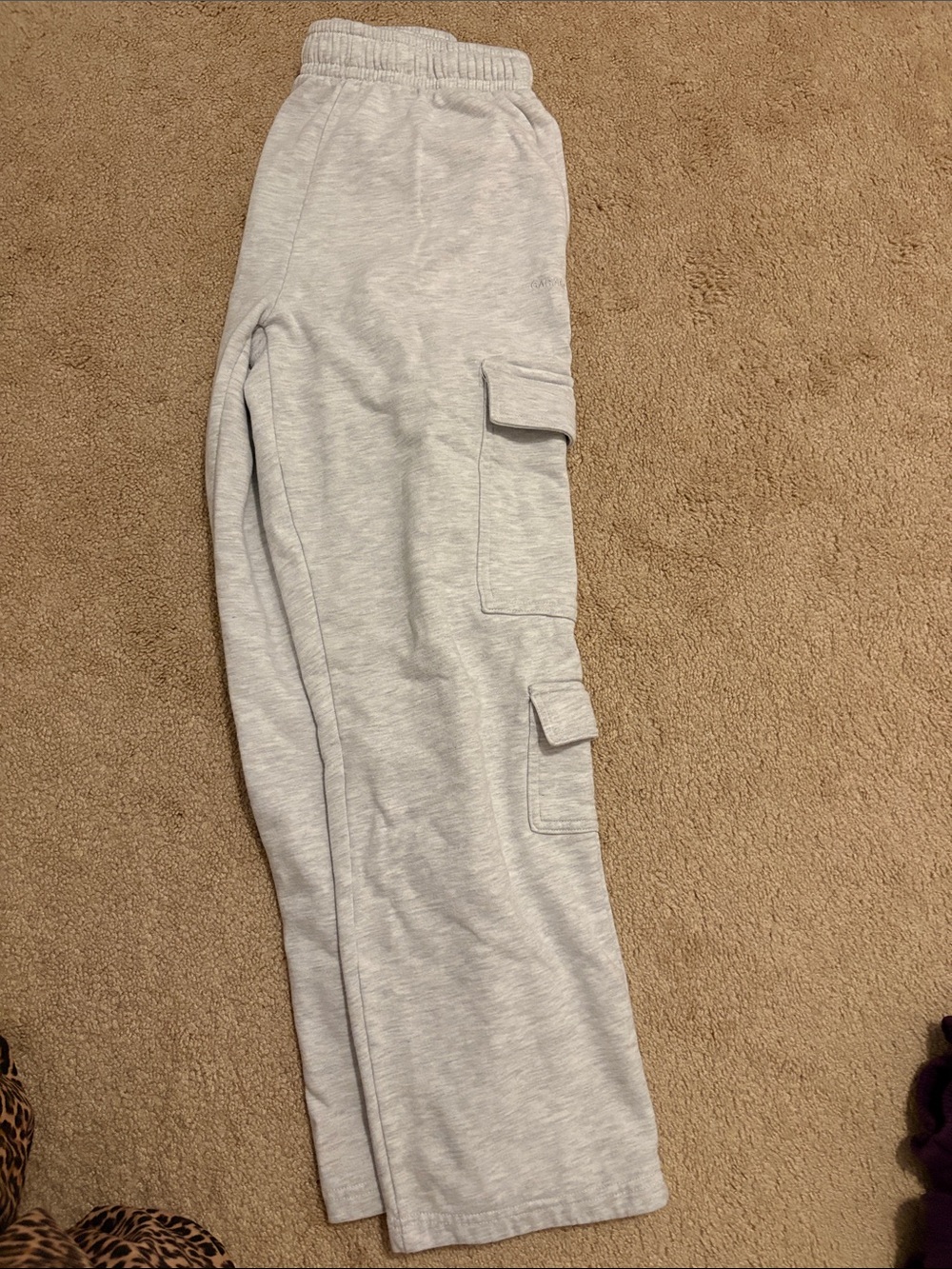Garage Light Gray Cargo Sweatpants for Kids